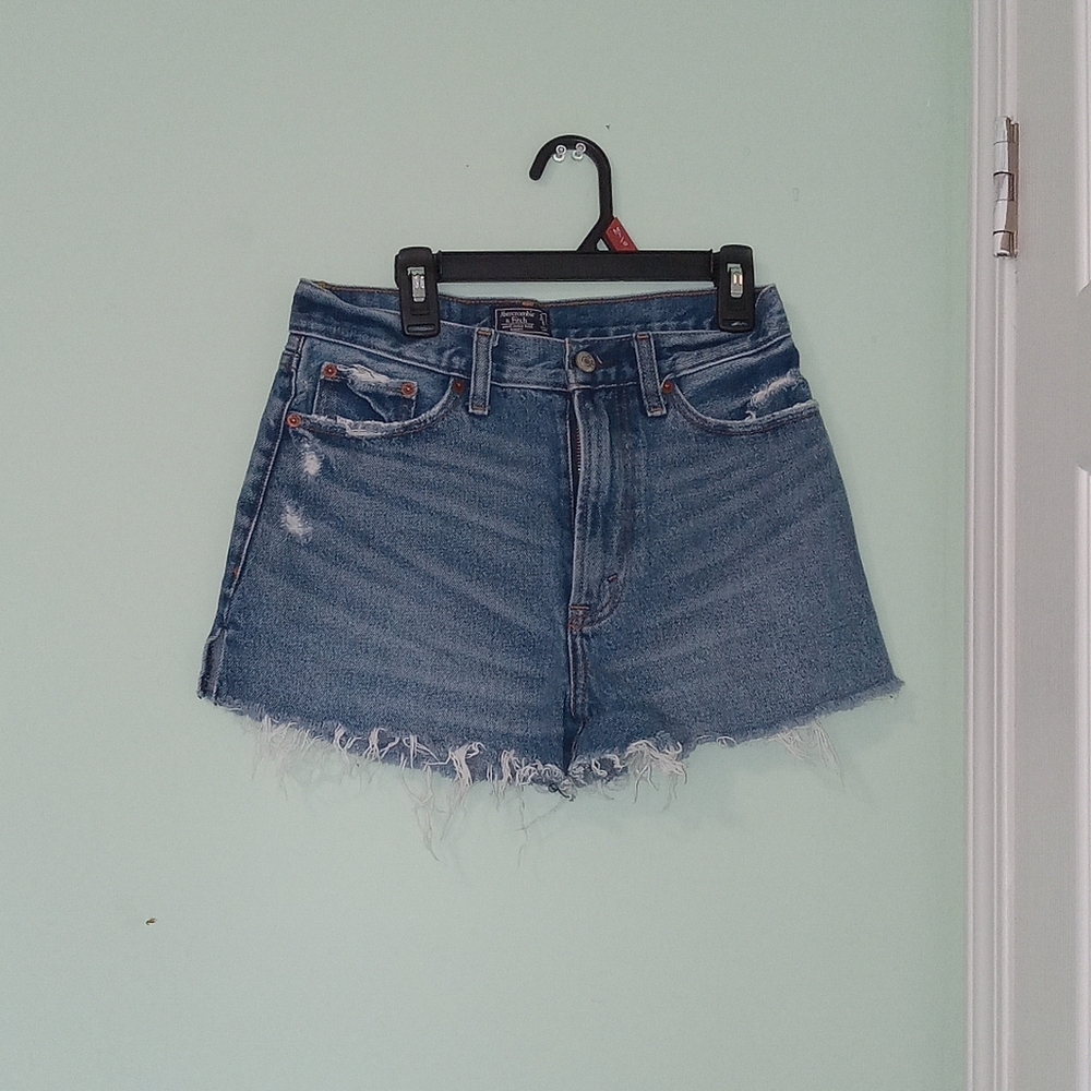 Abercrombie & Fitch Blue High Rise Shorts